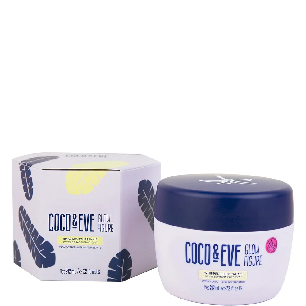 Coco & Eve Glow Figure Whipped Body Cream Lychee and Dragon Fruit Scent - 212ml Image 1