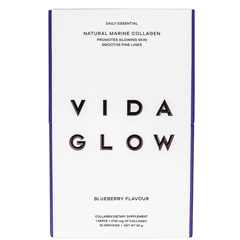 Vida Glow Natural Marine Collagen Sachets - Blueberry Image 1