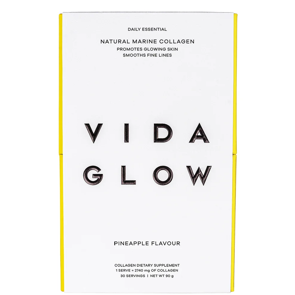 Vida Glow Natural Marine Collagen Sachets - Pineapple Image 1