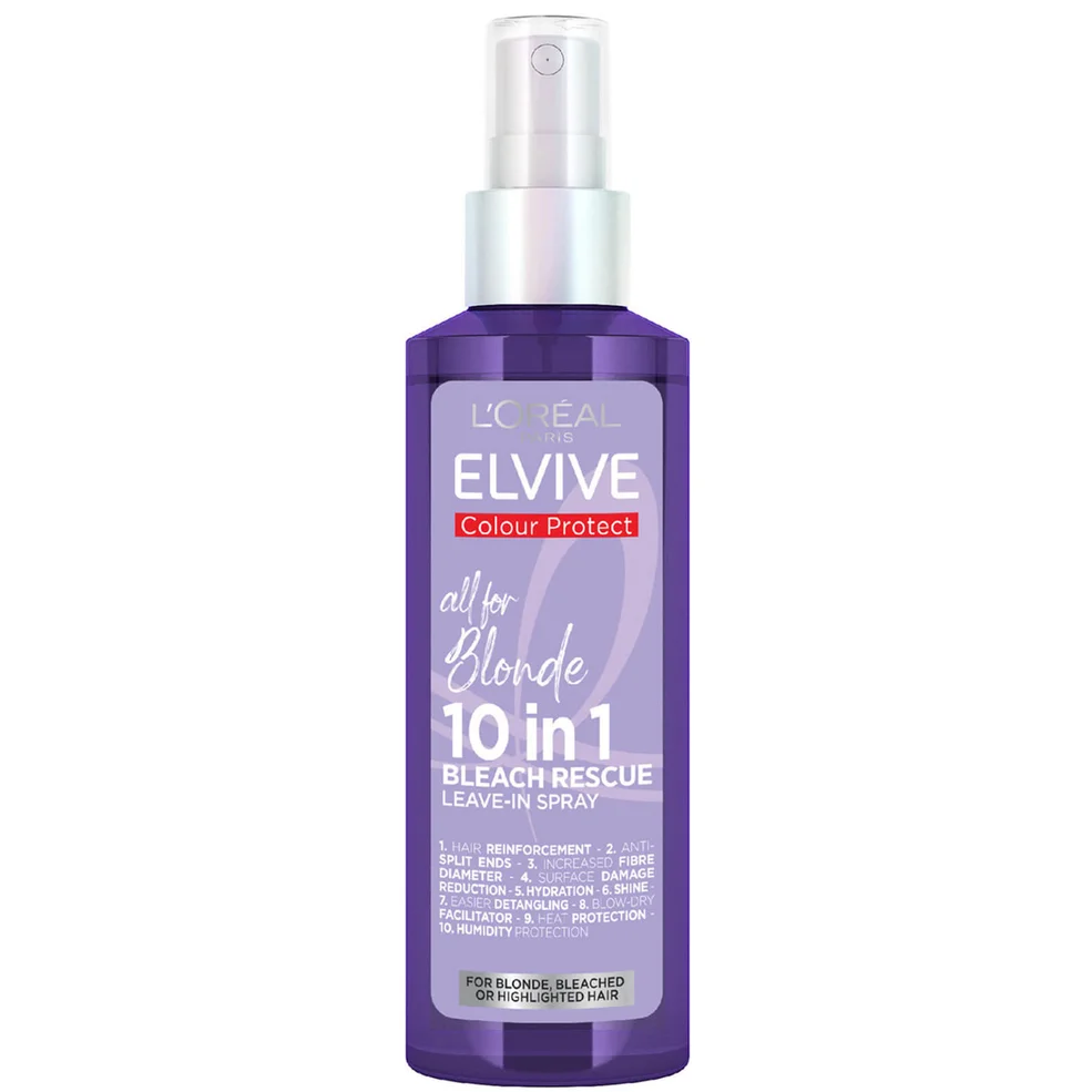 L'Oréal Paris Elvive All for Blonde 10-in-1 Bleach Rescue Leave in Spray 100ml Image 1
