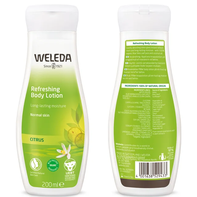 Weleda Refreshing Body Lotion Citrus 200ml