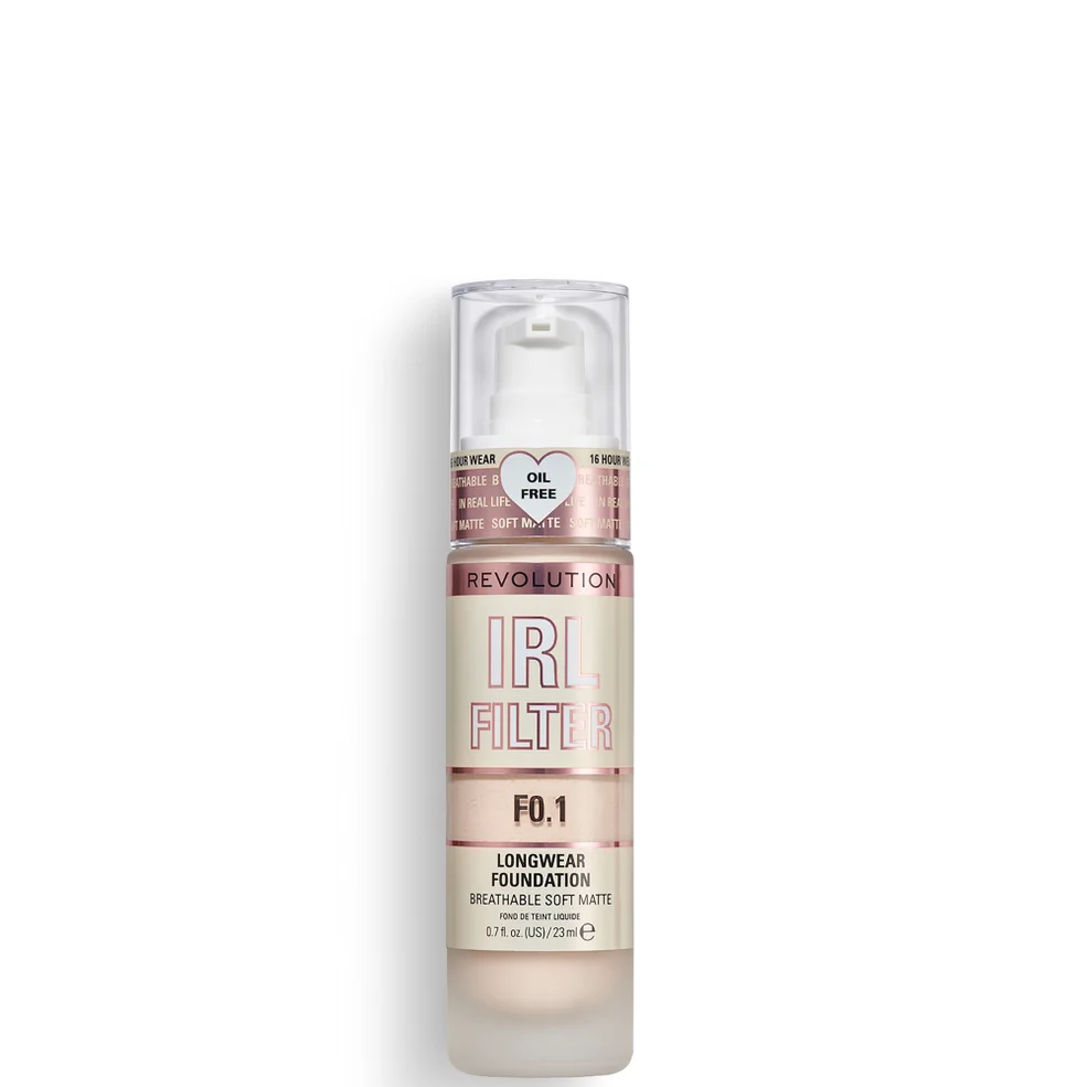 Makeup Revolution IRL Filter Longwear Foundation 23ml (Various Shades) Image 1