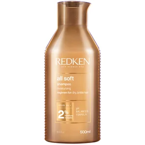 Redken All Soft Shampoo For Dry, Brittle Hair with Argan Oil, Supersize 500ml - undefined undefined
