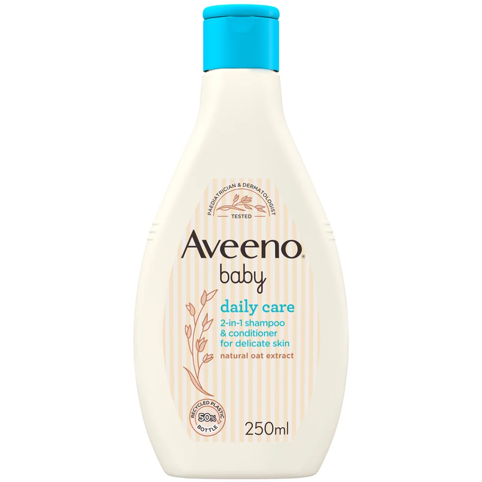 Aveeno Baby Daily Care 2-in-1 Shampoo and Conditioner 250ml Image 1