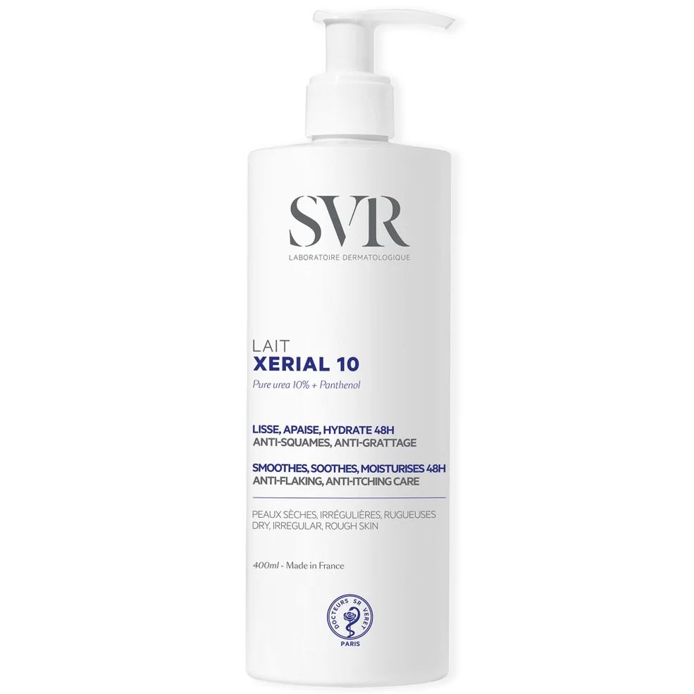 SVR XERIAL 10 Ultra-Rich, 10% Pure Urea & Shea Butter 48hr Body Moisturiser for Flaky, Scaly, Ashy, Extremely Dry Skin, 400ml Image 1
