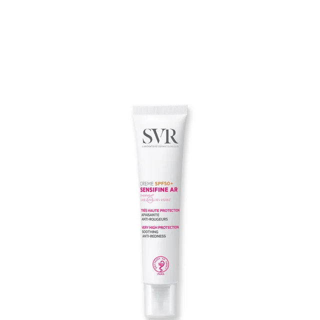 SVR SENSIFINE AR SPF50+ Calming Daily Face SPF Rosacea Cream, UVB/UVA Anti-Redness Sunscreen for Sensitive Skin 40ml