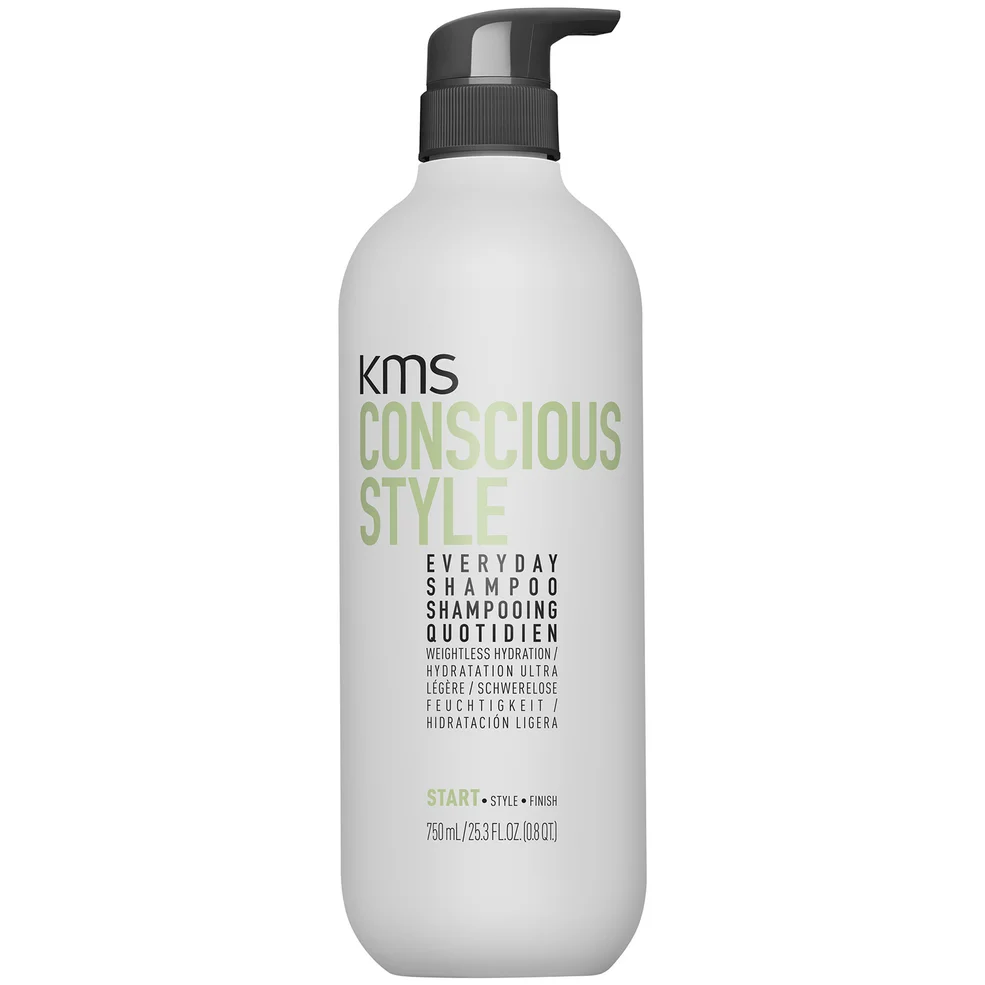 KMS Conscious Style Everyday Hydrating Shampoo 750ml For Gentle Cleansing (Worth £52.50) Image 1