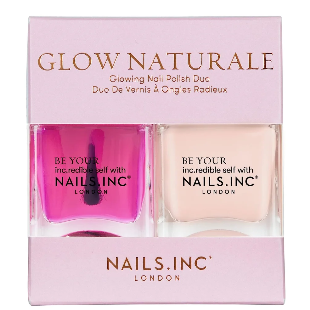 nails inc. Glow Naturale Nail Polish Duo (Worth £18) Image 1