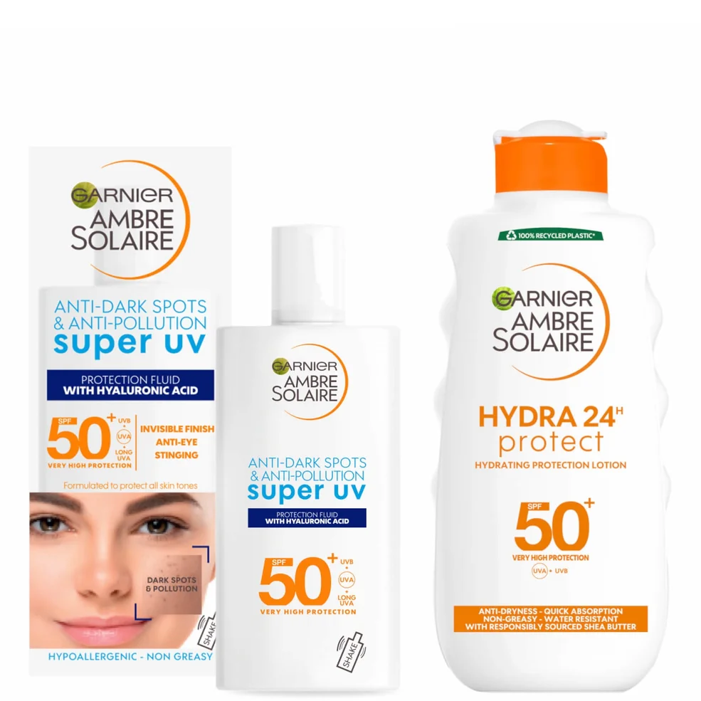 Garnier Ambre Solaire Face and Body SPF50 Bundle Image 1