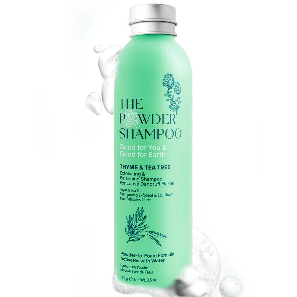 The Powder Shampoo Exfoliating & Balancing Shampoo 100g (Thyme & Tea Tree) Image 1