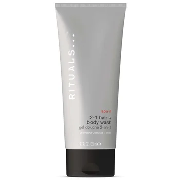 RITUALS Sport Collection Refreshing Charcoal & Mint Complex Shampoo & Body Wash 200ml