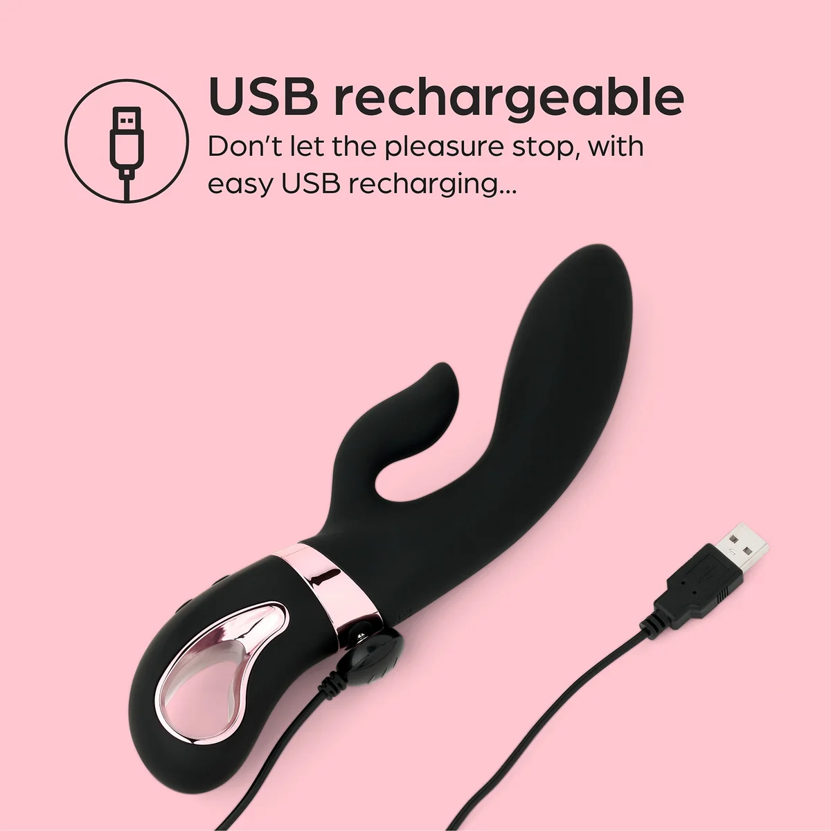 Nalone Pure Rabbit Vibrator Beheizbar, Aus Weichem Silikon, Mit Klitoris-Stimulator Nalone Pure Rabbit Vibrator Beheizbar, Aus Weichem Silikon, Mit Klitoris-Stimulator