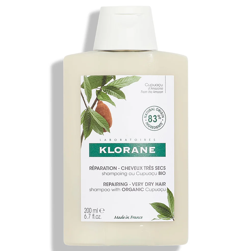 KLORANE Nourishing and Repairing Shampoo with Organic Cupuacu for Very Dry, Damaged Hair 200ml Image 1
