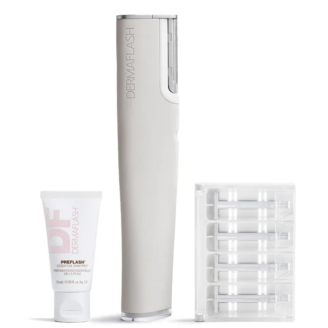 DERMAFLASH Luxe+ Advanced Sonic Dermaplaning and Peach Fuzz Removal - Stone