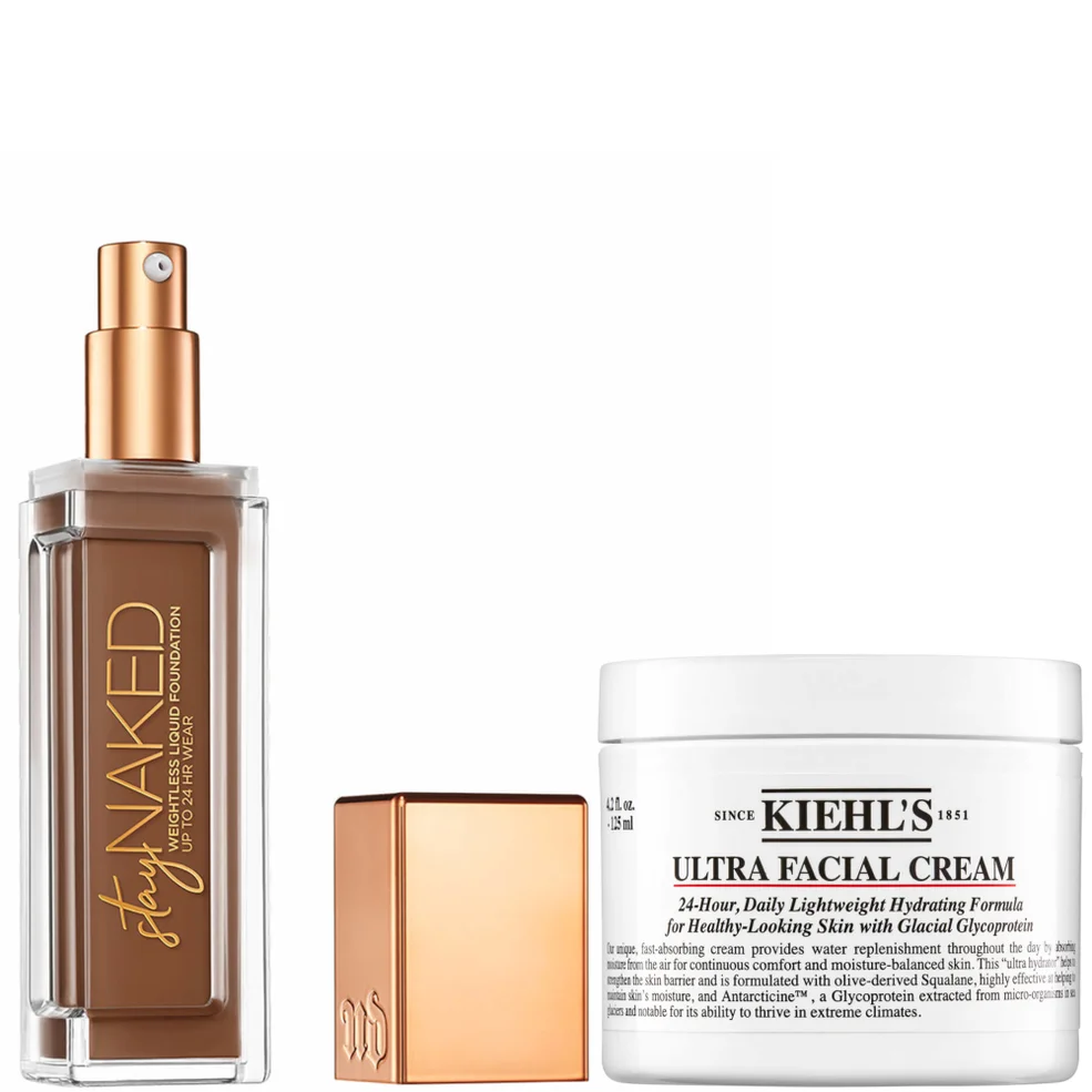 Urban Decay Stay Naked Foundation x Kiehl's Ultra Facial Cream 50ml Bundle (Various Shades) Image 1