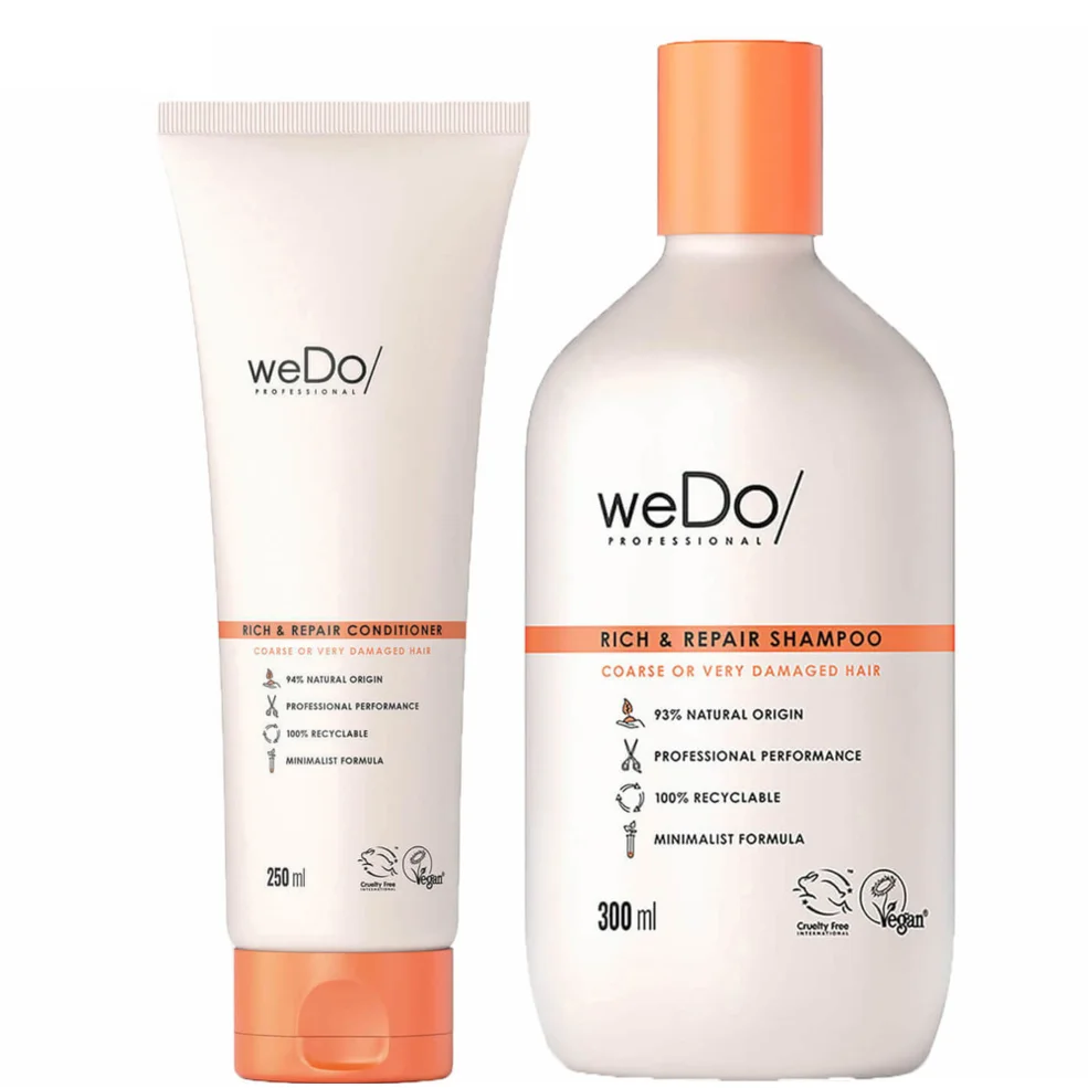weDo/ Professional Rich and Repair Shampoo and Conditioner Full Size Regime Bundle Image 1