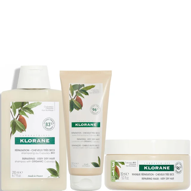 KLORANE Nourishing & Repairing Cupuacu Bundle for Very Dry, Damaged Hair