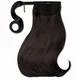 LullaBellz Mini Grande 18" 90S Bounce Wraparound Pony Dark Brown