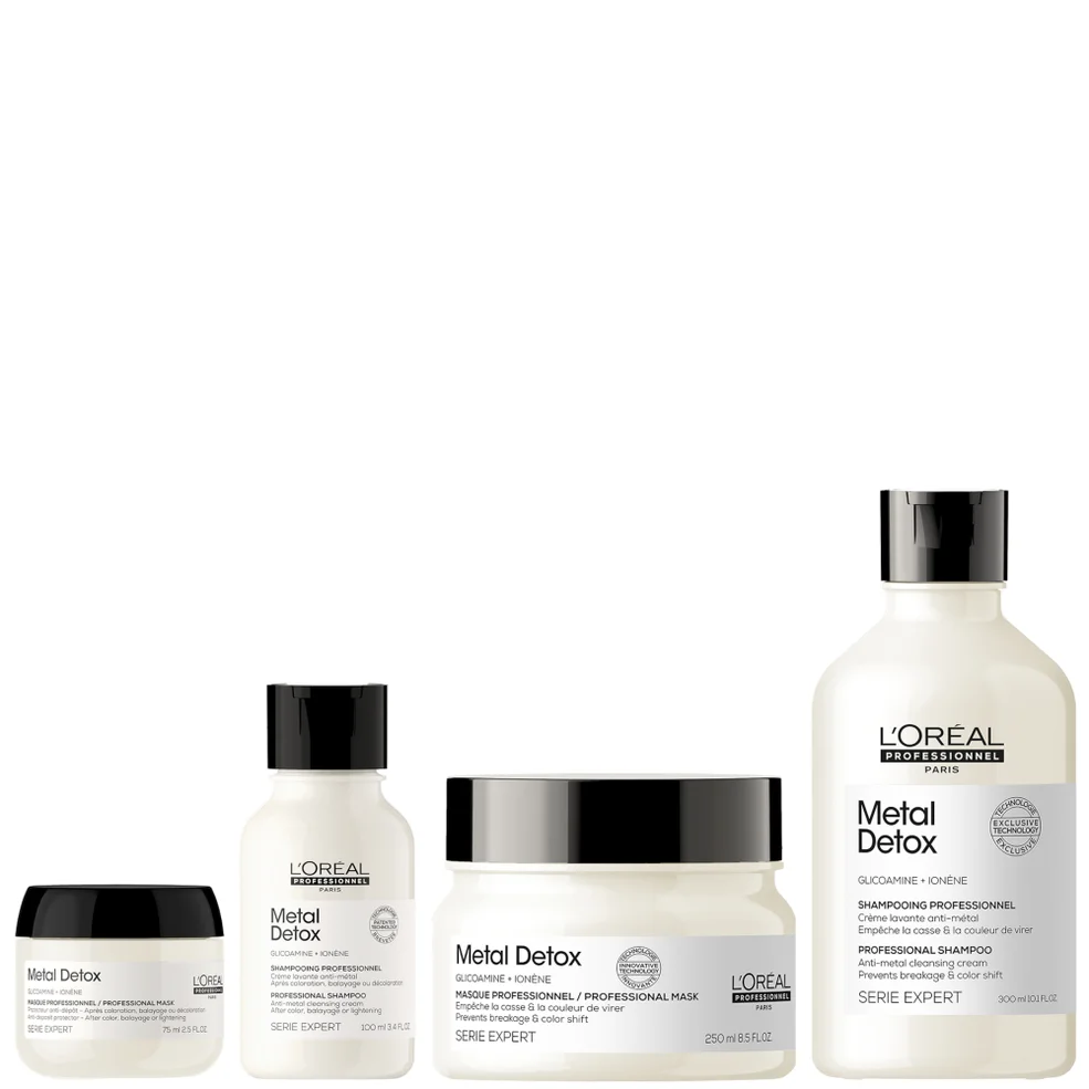 L'Oréal Professionnel Metal Detox Shampoo & Hair Mask Plus Minis for Breakage and Colour Protection Image 1