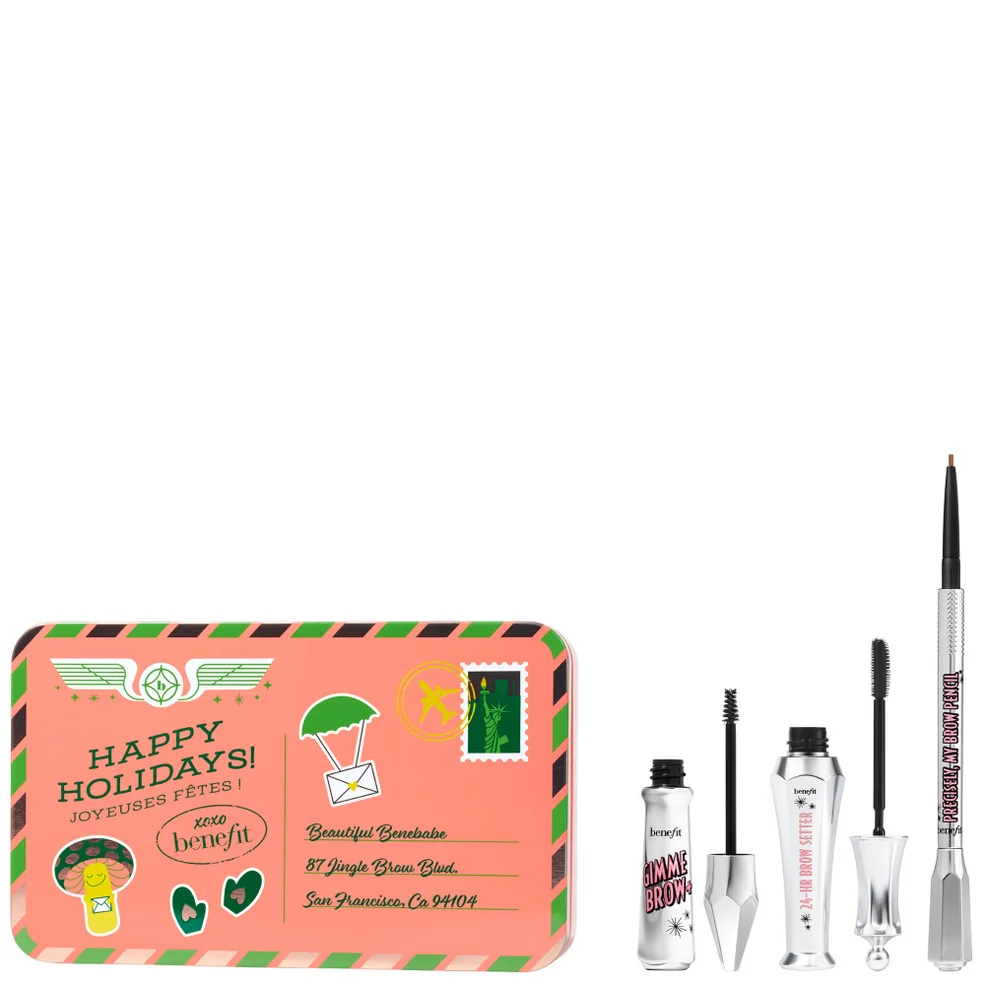 benefit Jolly Brow Bunch Eyebrow Gels and Eyebrow Pencil Gift Set - 5 Warm Black-Brown (Worth £70.50) Image 1