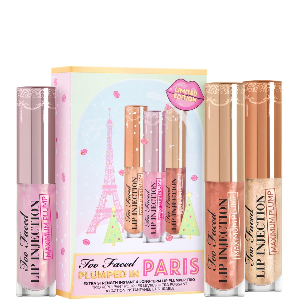 Too Faced Limited Edition Plumped in Paris Lip Injection Lip Plumper Trio Set Image 1