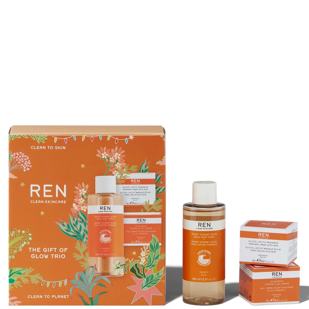 REN Clean Skincare The Gift of Glow Trio (Worth £46.00) Image 1