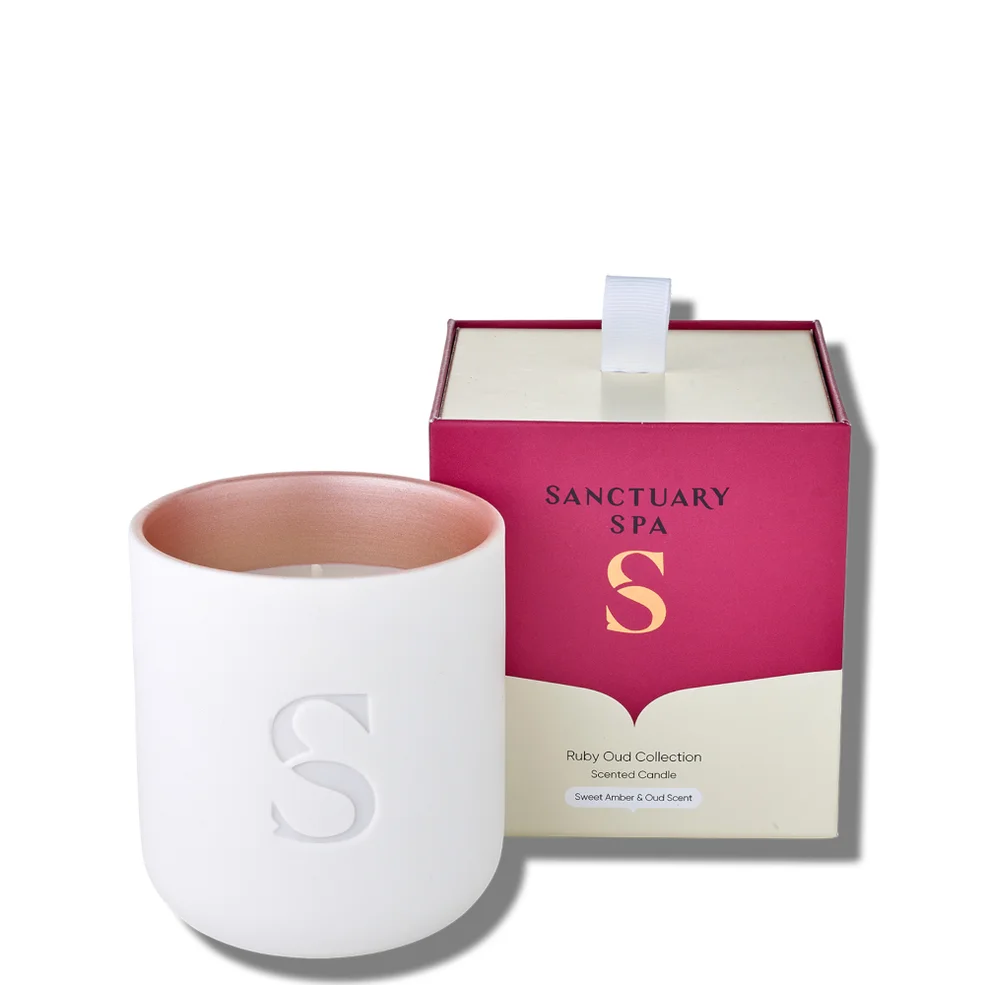 Sanctuary Spa Ruby Oud Scented Candle 260g Image 1