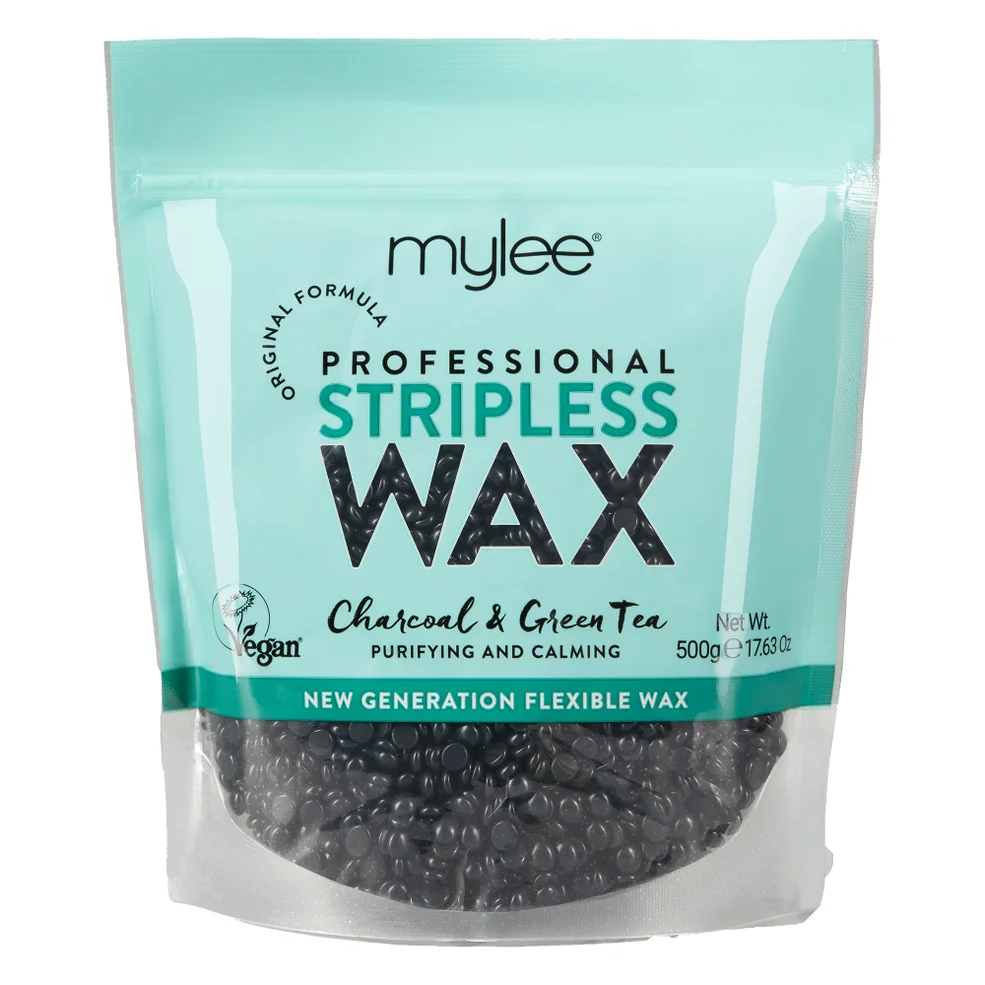 Mylee Charcoal and Green Tea Stripless Wax 500g Image 1