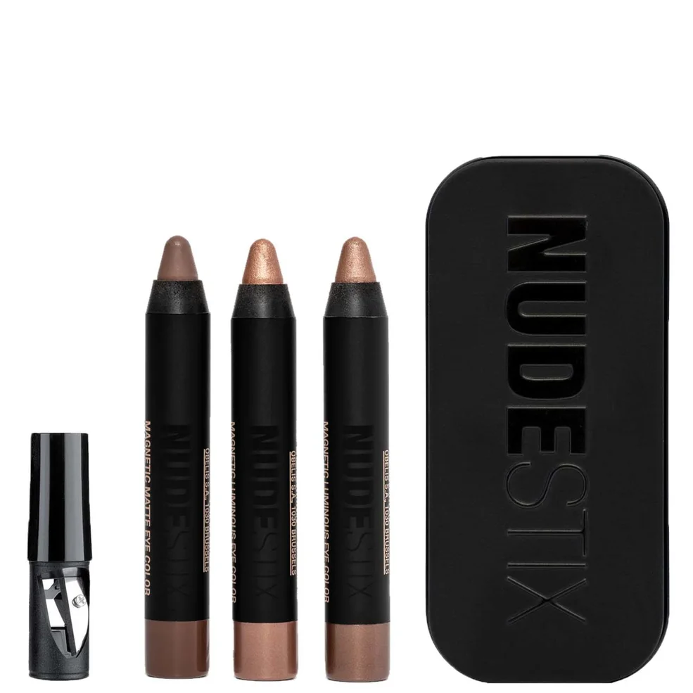 Nudestix Bright Nude Eyes - 3PCS Mini Pencils Kit (Worth £62) Image 1