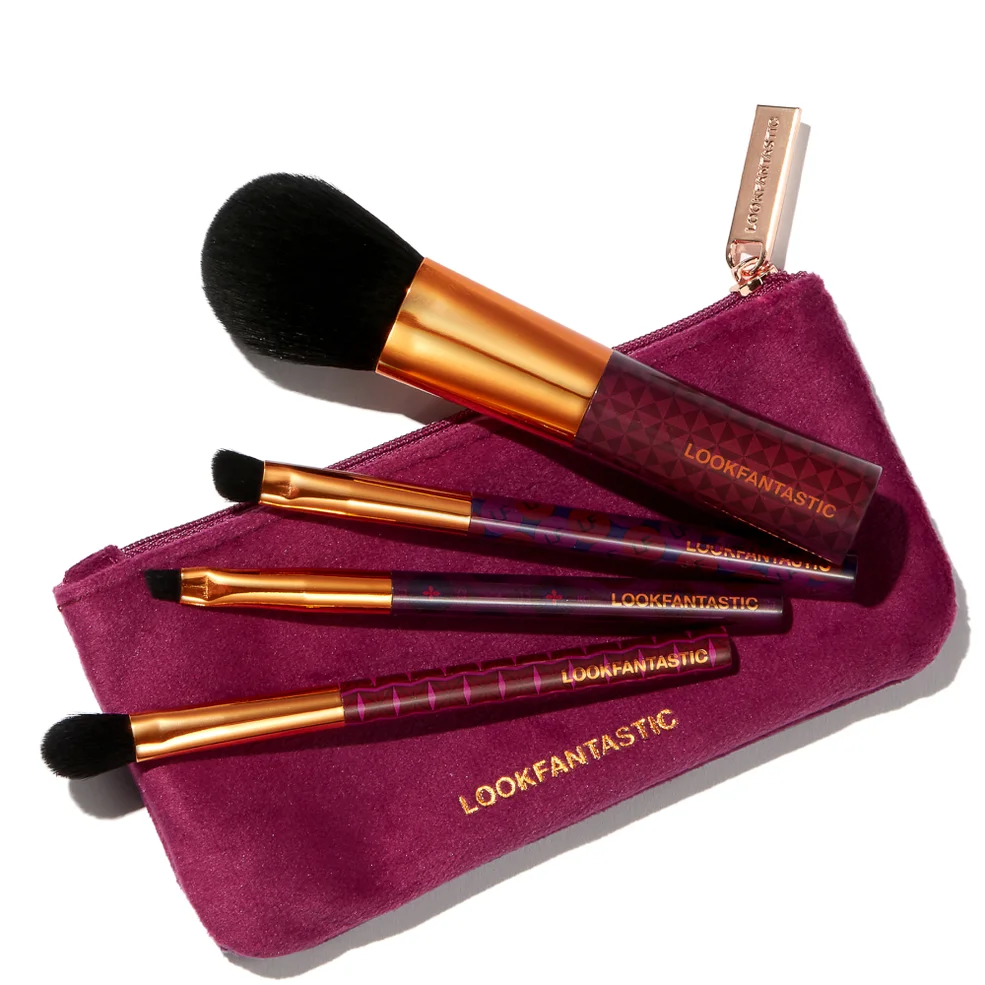 LOOKFANTASTIC Bespoke 4-piece Makeup Brush Set Image 1