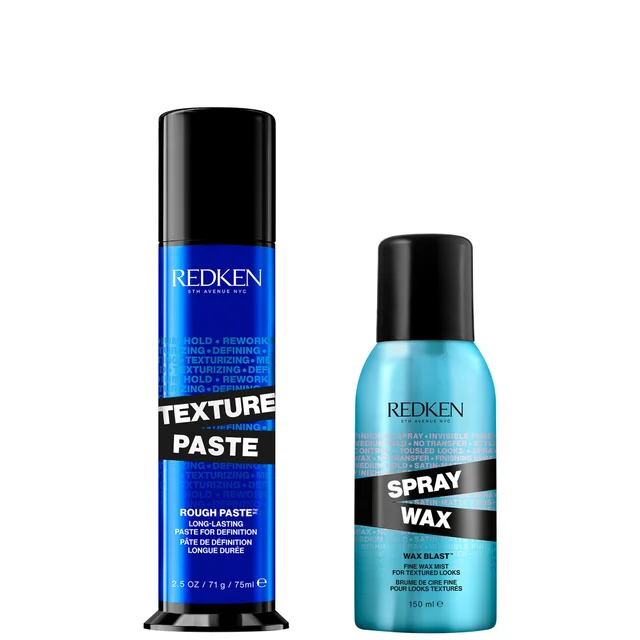 Redken Texture Paste 75ml and Spray Wax 150ml Bundle