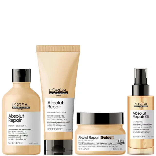 L'Oreal Professionnel Absolut Repair Shampoo, Conditioner, Hair Mask & Hair Oil for Dry Hair
