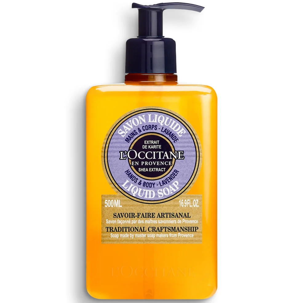 L'Occitane Shea Lavender Hands and Body Liquid Soap 500ml Image 1