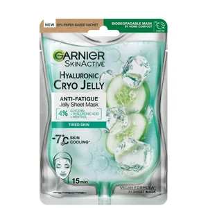 Garnier Anti-Fatigue Hyaluronic Acid and Icy Cucumber Cryo Jelly Face Mask 27g - undefined undefined