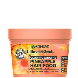 Garnier Ultimate Blends Glowing Lengths Pineapple and Amla Hair Food 3-in-1 Hair Mask Treatment 400ml - undefined undefined
