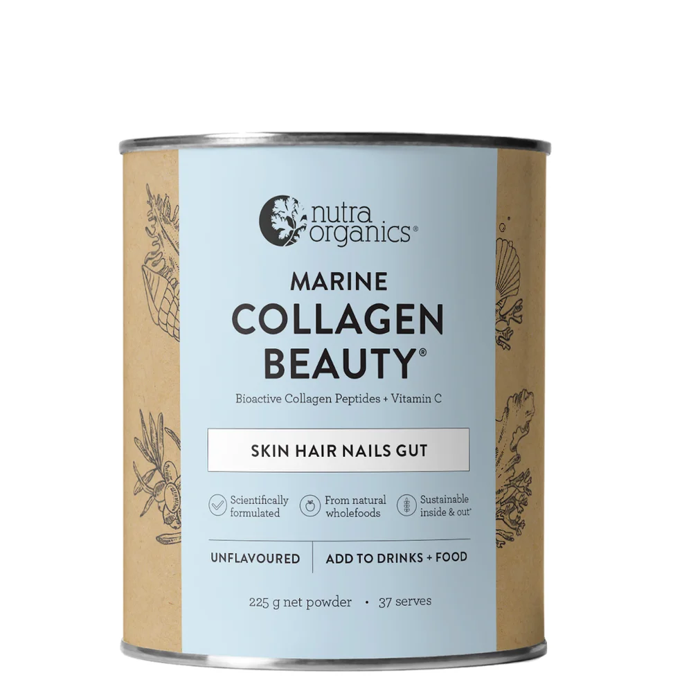 Nutra Organics Marine Collagen Beauty Supplements 225g Image 1