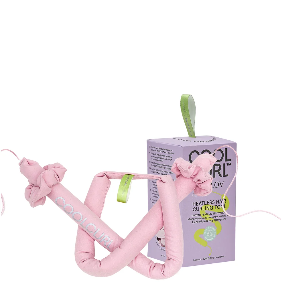 GLOV® Pink Coolcurl Heatless Hair Curling Tool Set Box Image 1