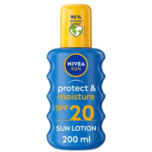 NIVEA SUN Protect & Moisture Sun Cream Spray SPF20 200ml - undefined undefined