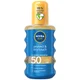 NIVEA SUN Protect & Dry Touch Sun Cream Spray SPF50 200ml
