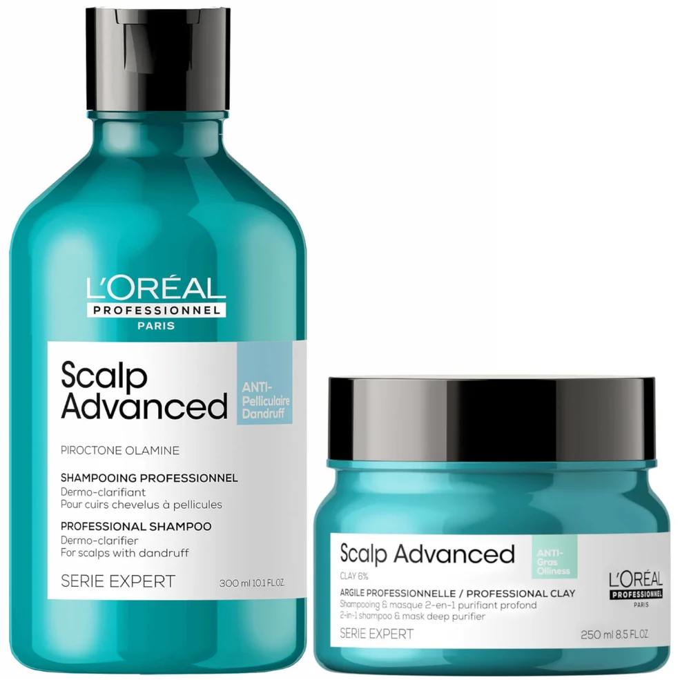 L'Oréal Professionnel Serié Expert Scalp Advanced Anti-Dandruff Shampoo and Mask Routine for Oily Dandruff Hair Image 1