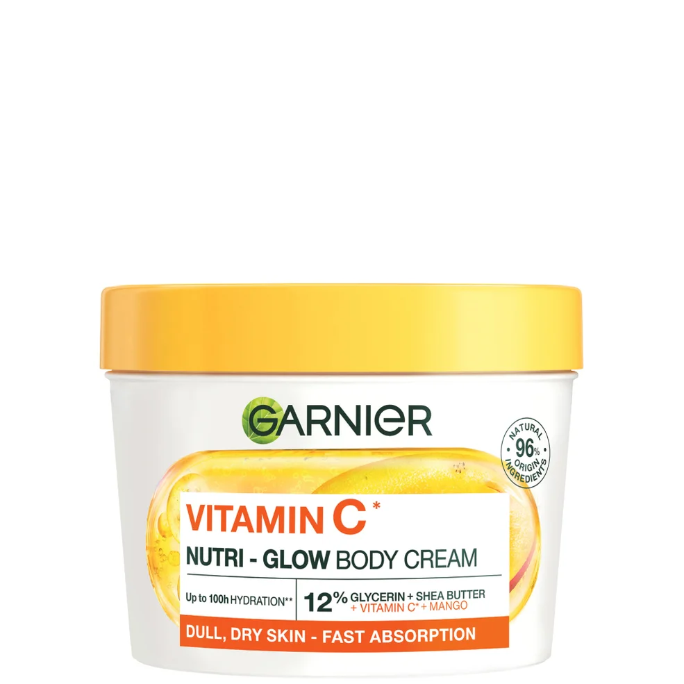 Garnier Vitamin C* Nutri – Glow Body Cream with Mango 380ml Image 1