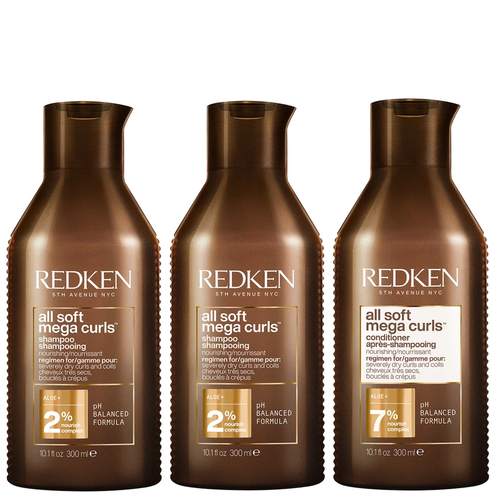 Redken All Soft Mega Curl Hydrating and Nourishing Shampoo Duo with Conditioner for Curly and Coily Hair Image 1