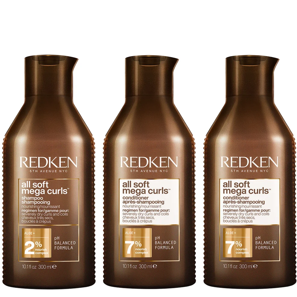 Redken All Soft Mega Curl Hydrating and Nourishing Shampoo with Conditioner Duo for Curly and Coily Hair Image 1
