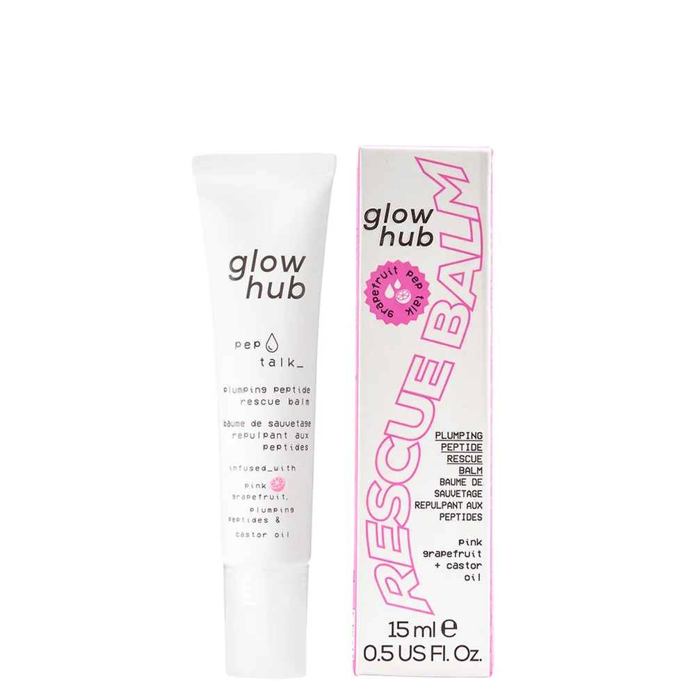 Glow Hub Pep Talk Lip Plumping Peptide Rescue Balm - Grapefruit 15ml Image 1