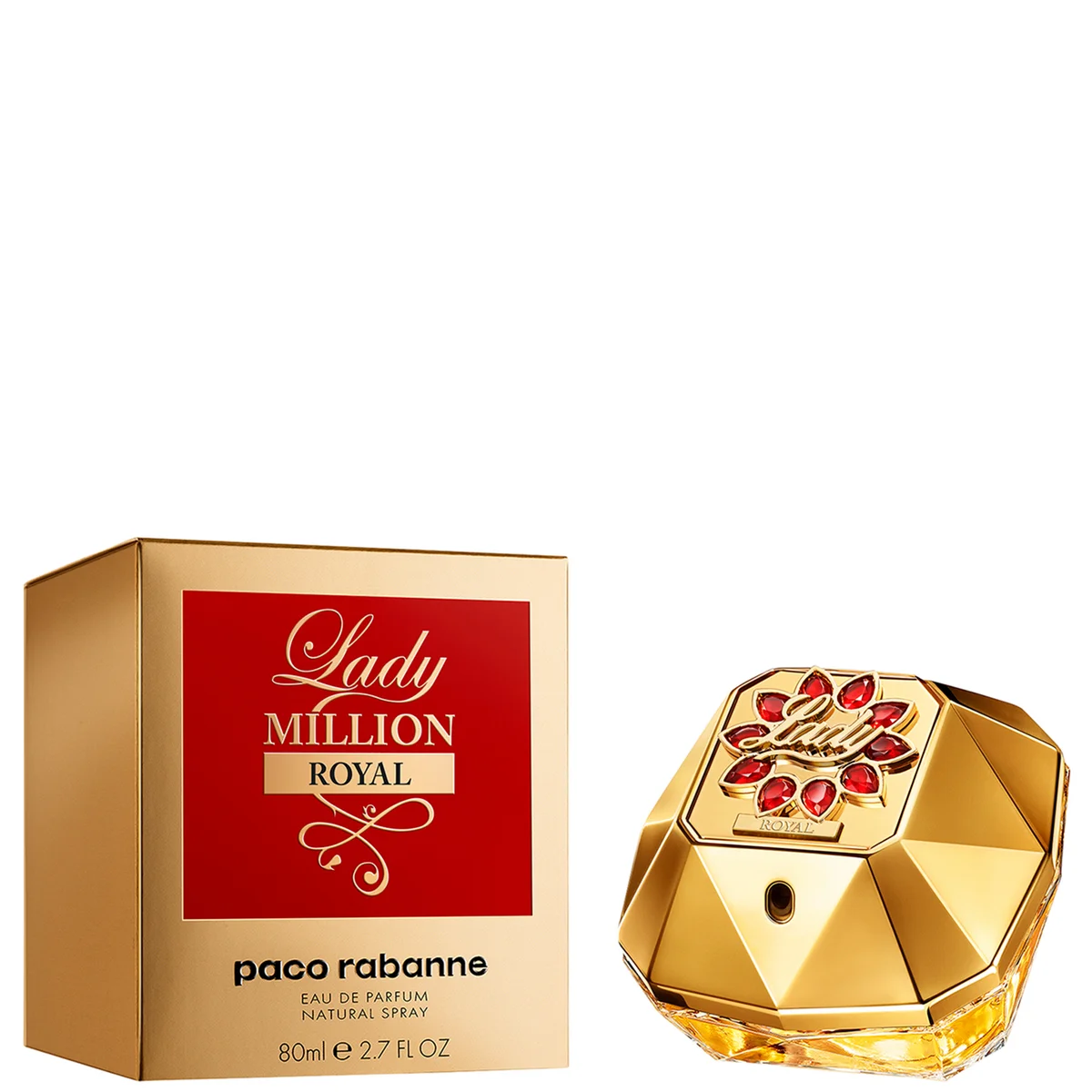 Rabanne Lady Million Royal Eau De Parfum 80ml LOOKFANTASTIC