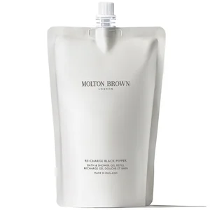 Molton Brown Re-charge Black Pepper Bath and Shower Gel Refill 400ml - Size 400ml Refill