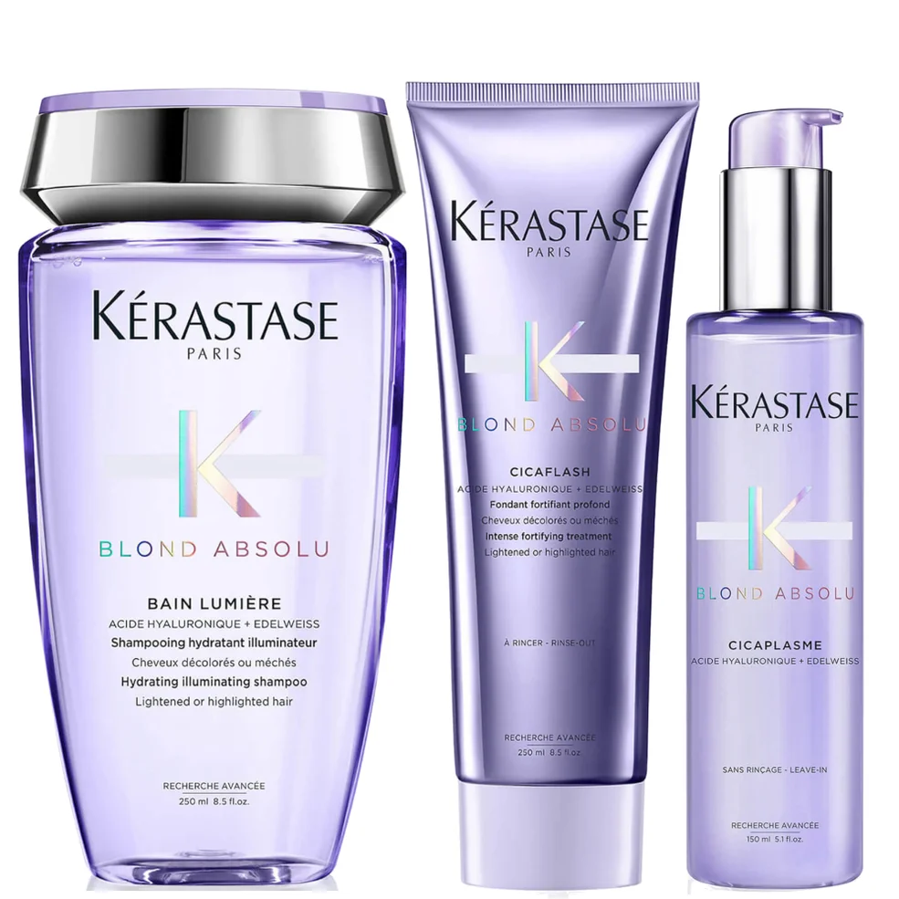 Kérastase Blond Absolu Shampoo, Conditioner and Treatment Hair Routine for Lightened or Highlighted Hair Image 1