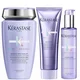 Kérastase Blond Absolu Ultraviolet Shampoo, Conditioner and Treatment Routine for Brightening Blonde Hair