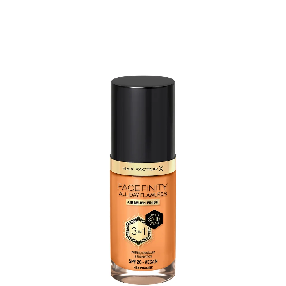 Max Factor Facefinity All Day Flawless 3 in 1 Vegan Foundation 30ml (Various Shades) Image 1