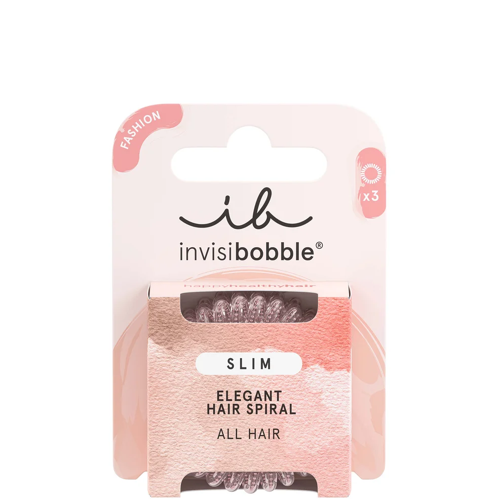 invisibobble Slim Pink Monocle Slim Spirals (Pack of 3) Image 1